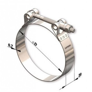 Tucho Adjustable Clamp, Stainless Steel – TIC2430