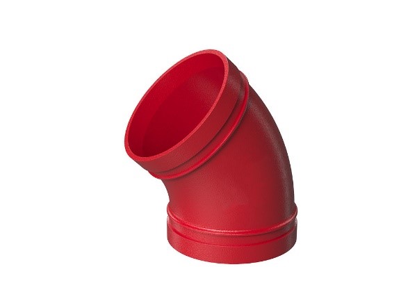 45° Elbow, Acoplin Grooved UL/FM