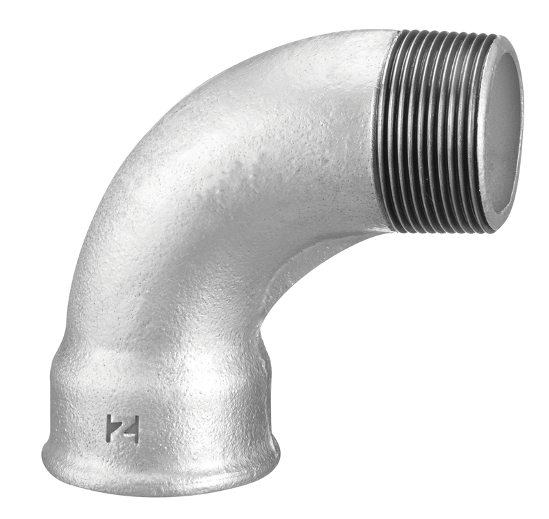 Short Radius Male & Female Bend 1/2"