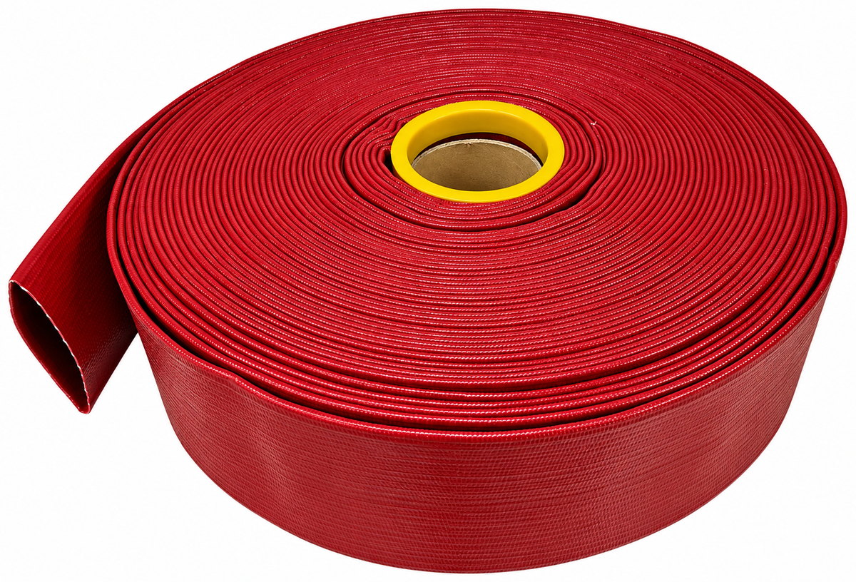 Red PVC Thermoplastic Lay-Flat Hoses