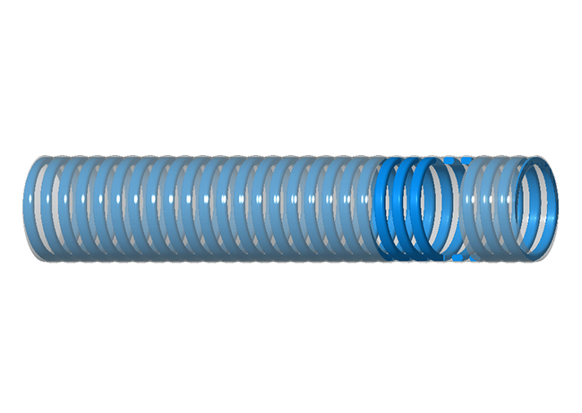 Light Blue Suction Hose